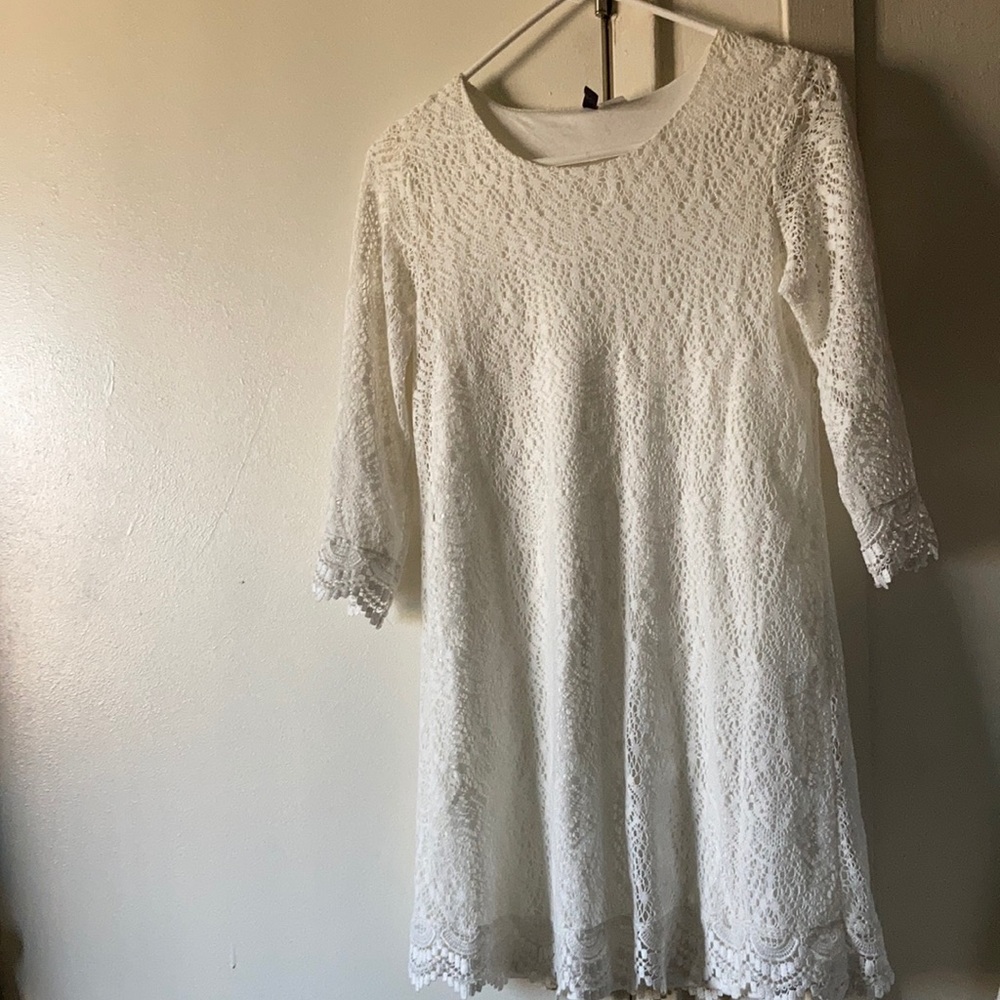White lace dress
